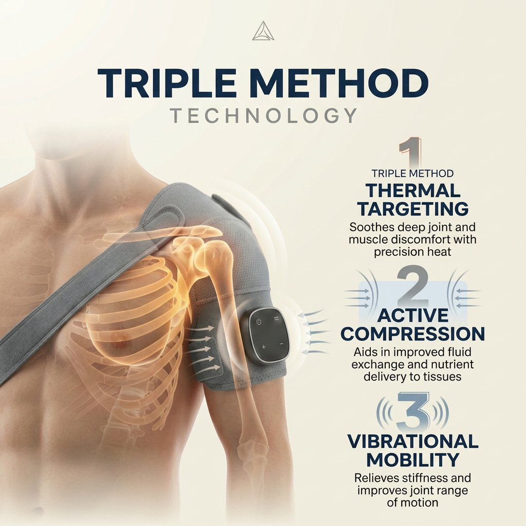TripleForm™ - Triple Method Shoulder & Knee Massager